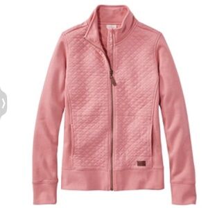 LL Bean Women's Quilted Full-Zip Sweatshirt